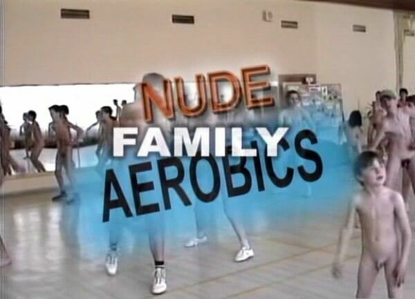 European family nudism video - aerobics in the gym