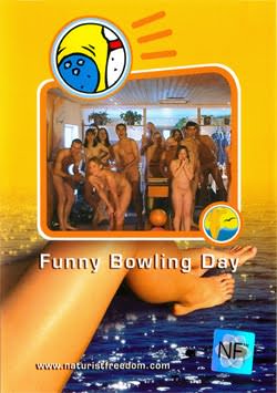 Youth nudists in bowling club - video