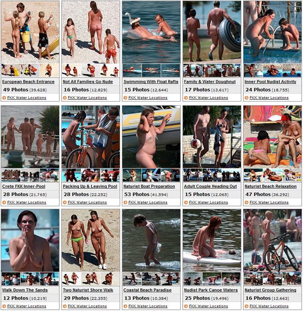 FKK water locations (set 2) - family nudism