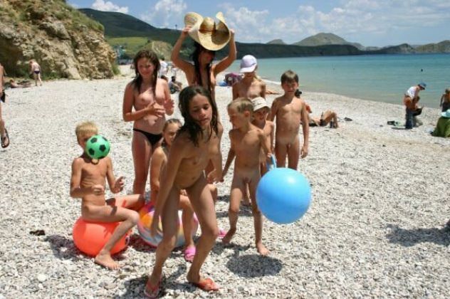 European nudism of a photo