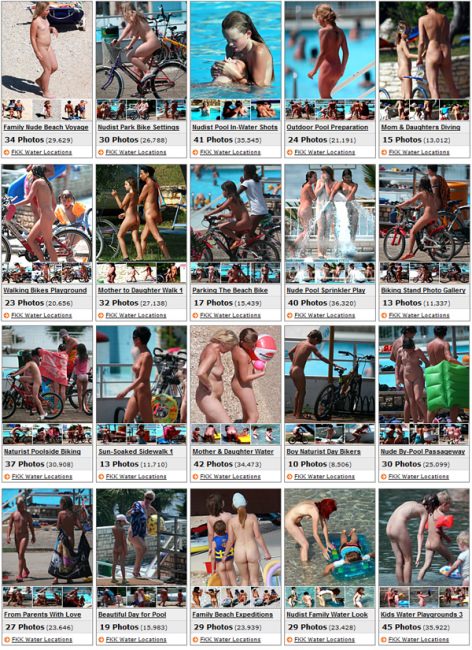 FKK water locations (set 1) - family nudism