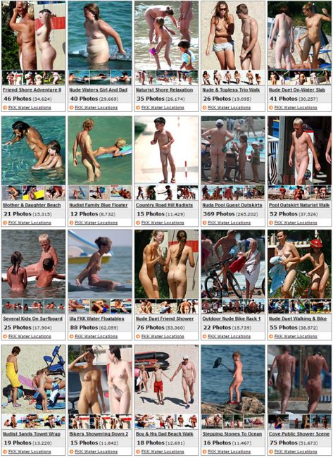 FKK water locations (set 3) - family nudism event