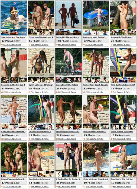 FKK water locations (set 13) - family nudism