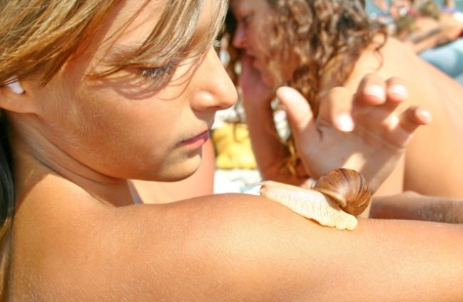 Galleries of nudists during rest on a beach and the nature