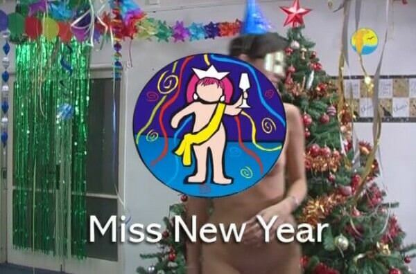 Family nudism - Miss New Year