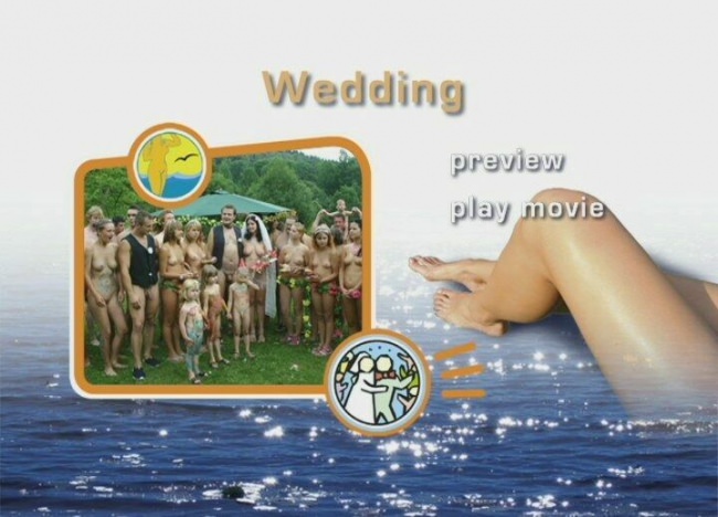 Wedding at nudists - video DVD