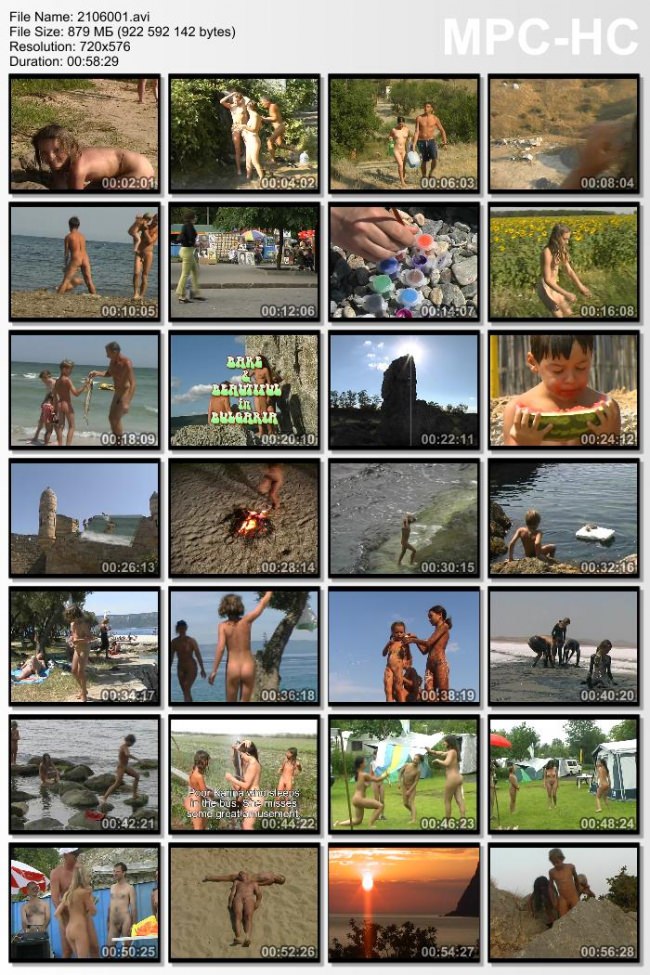 Video a naturism - a family nudism on a solar beach