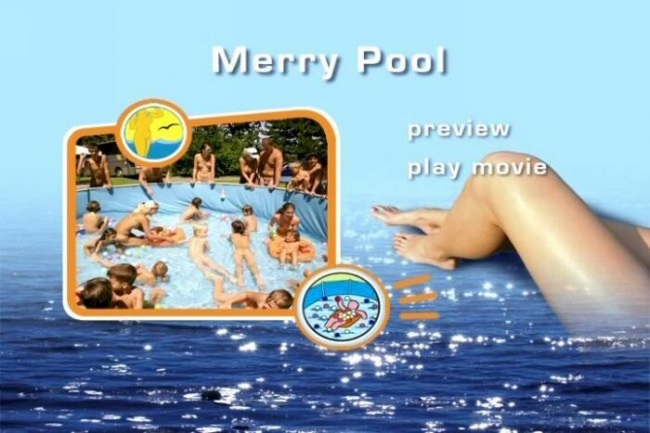 Naturism outdoors and pool - Merry Pool video